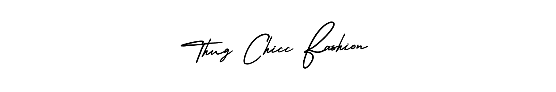 It looks lik you need a new signature style for name Thug Chicc Fashion. Design unique handwritten (AmerikaSignatureDemo-Regular) signature with our free signature maker in just a few clicks. Thug Chicc Fashion signature style 3 images and pictures png