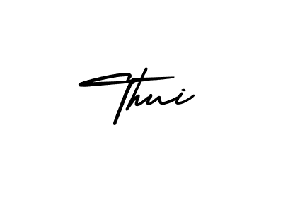 Create a beautiful signature design for name Thui. With this signature (AmerikaSignatureDemo-Regular) fonts, you can make a handwritten signature for free. Thui signature style 3 images and pictures png