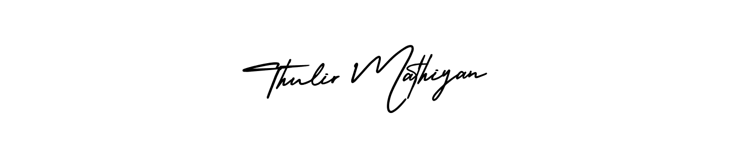 Make a beautiful signature design for name Thulir Mathiyan. With this signature (AmerikaSignatureDemo-Regular) style, you can create a handwritten signature for free. Thulir Mathiyan signature style 3 images and pictures png