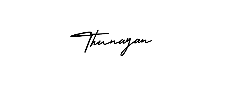 Make a beautiful signature design for name Thunayan. With this signature (AmerikaSignatureDemo-Regular) style, you can create a handwritten signature for free. Thunayan signature style 3 images and pictures png