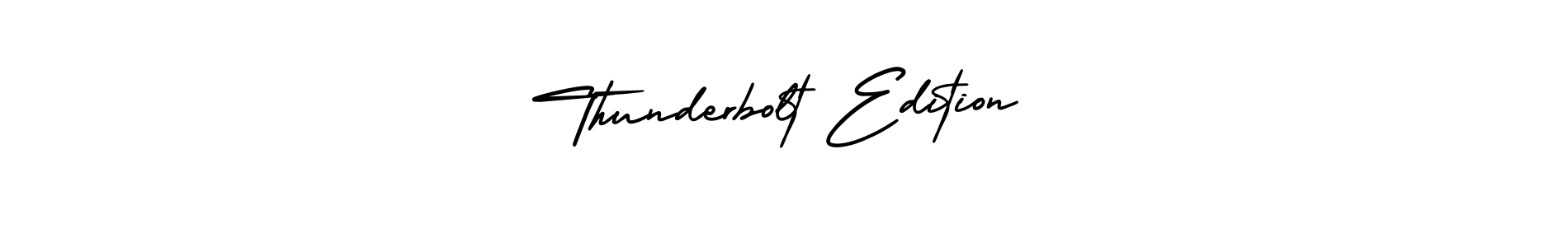 Design your own signature with our free online signature maker. With this signature software, you can create a handwritten (AmerikaSignatureDemo-Regular) signature for name Thunderbolt Edition. Thunderbolt Edition signature style 3 images and pictures png