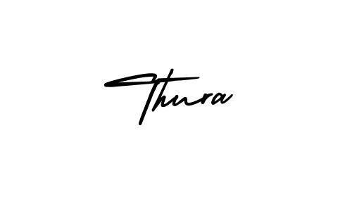 Create a beautiful signature design for name Thura. With this signature (AmerikaSignatureDemo-Regular) fonts, you can make a handwritten signature for free. Thura signature style 3 images and pictures png