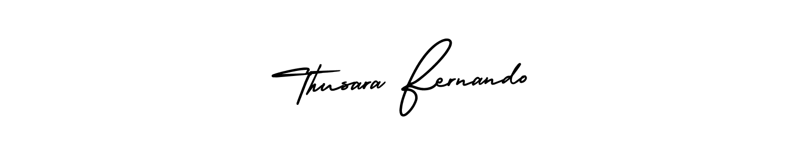 Thusara Fernando stylish signature style. Best Handwritten Sign (AmerikaSignatureDemo-Regular) for my name. Handwritten Signature Collection Ideas for my name Thusara Fernando. Thusara Fernando signature style 3 images and pictures png