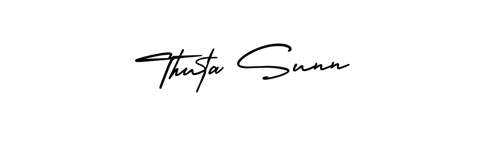Check out images of Autograph of Thuta Sunn name. Actor Thuta Sunn Signature Style. AmerikaSignatureDemo-Regular is a professional sign style online. Thuta Sunn signature style 3 images and pictures png