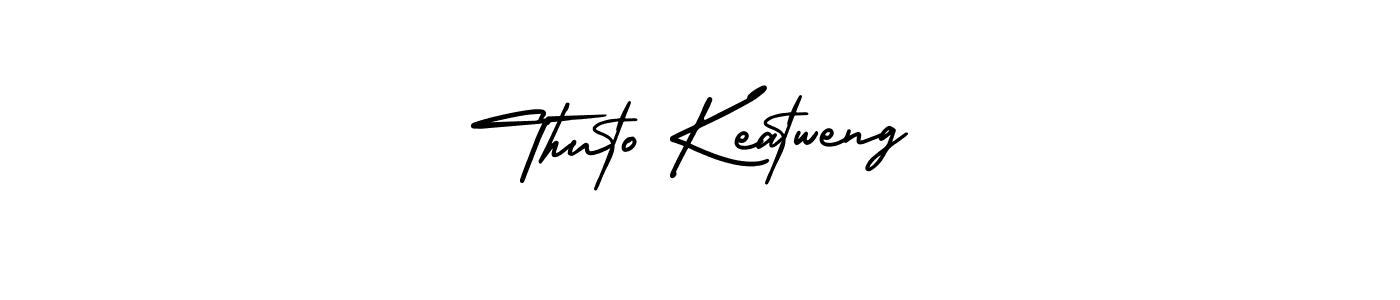 Make a short Thuto Keatweng signature style. Manage your documents anywhere anytime using AmerikaSignatureDemo-Regular. Create and add eSignatures, submit forms, share and send files easily. Thuto Keatweng signature style 3 images and pictures png