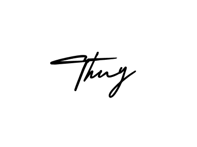 It looks lik you need a new signature style for name Thuy. Design unique handwritten (AmerikaSignatureDemo-Regular) signature with our free signature maker in just a few clicks. Thuy signature style 3 images and pictures png