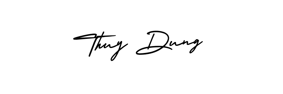 Create a beautiful signature design for name Thuy Dung. With this signature (AmerikaSignatureDemo-Regular) fonts, you can make a handwritten signature for free. Thuy Dung signature style 3 images and pictures png