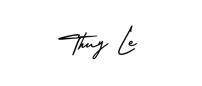 How to make Thuy Le signature? AmerikaSignatureDemo-Regular is a professional autograph style. Create handwritten signature for Thuy Le name. Thuy Le signature style 3 images and pictures png