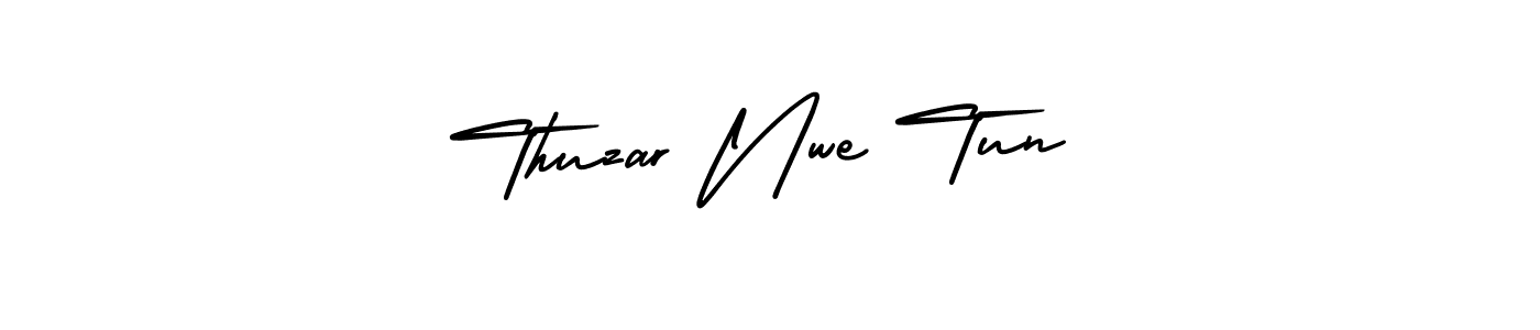 Check out images of Autograph of Thuzar Nwe Tun name. Actor Thuzar Nwe Tun Signature Style. AmerikaSignatureDemo-Regular is a professional sign style online. Thuzar Nwe Tun signature style 3 images and pictures png