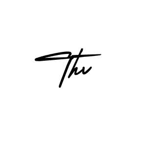How to make Thv name signature. Use AmerikaSignatureDemo-Regular style for creating short signs online. This is the latest handwritten sign. Thv signature style 3 images and pictures png