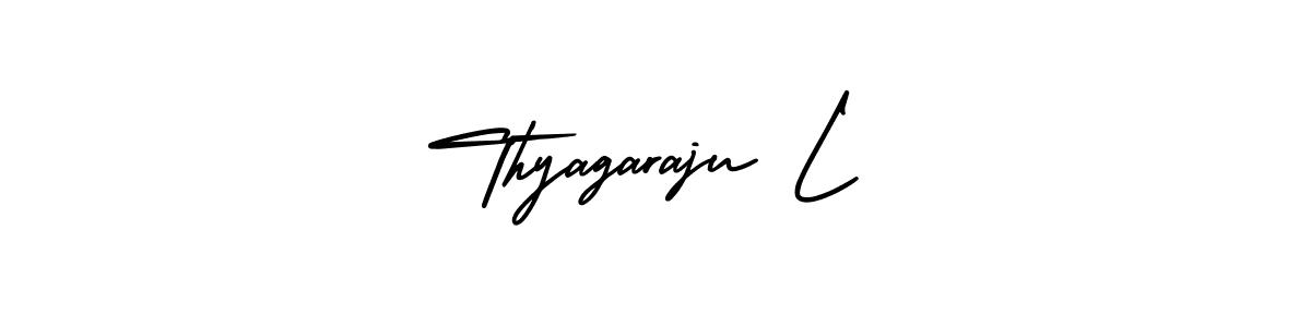 AmerikaSignatureDemo-Regular is a professional signature style that is perfect for those who want to add a touch of class to their signature. It is also a great choice for those who want to make their signature more unique. Get Thyagaraju L name to fancy signature for free. Thyagaraju L signature style 3 images and pictures png