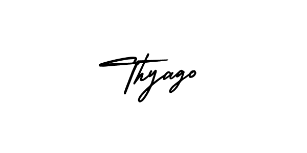 How to Draw Thyago signature style? AmerikaSignatureDemo-Regular is a latest design signature styles for name Thyago. Thyago signature style 3 images and pictures png