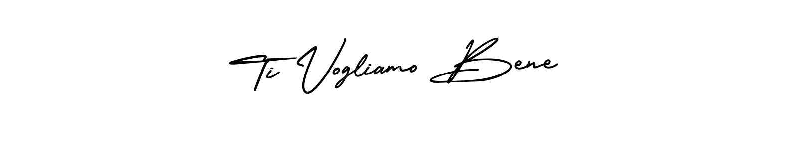 Make a beautiful signature design for name Ti Vogliamo Bene. With this signature (AmerikaSignatureDemo-Regular) style, you can create a handwritten signature for free. Ti Vogliamo Bene signature style 3 images and pictures png