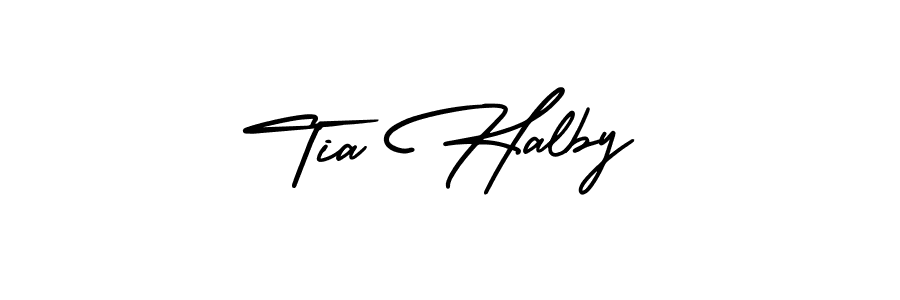 Make a short Tia Halby signature style. Manage your documents anywhere anytime using AmerikaSignatureDemo-Regular. Create and add eSignatures, submit forms, share and send files easily. Tia Halby signature style 3 images and pictures png