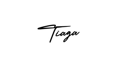 The best way (AmerikaSignatureDemo-Regular) to make a short signature is to pick only two or three words in your name. The name Tiaga include a total of six letters. For converting this name. Tiaga signature style 3 images and pictures png