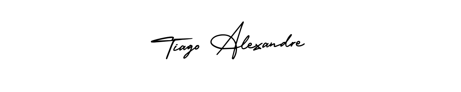 How to make Tiago Alexandre name signature. Use AmerikaSignatureDemo-Regular style for creating short signs online. This is the latest handwritten sign. Tiago Alexandre signature style 3 images and pictures png
