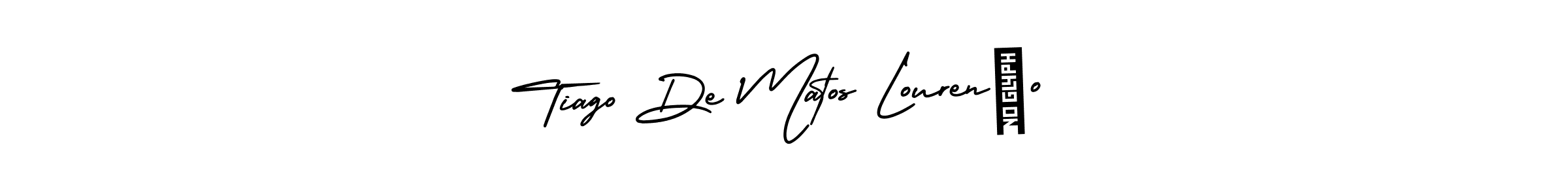 How to make Tiago De Matos Lourenço signature? AmerikaSignatureDemo-Regular is a professional autograph style. Create handwritten signature for Tiago De Matos Lourenço name. Tiago De Matos Lourenço signature style 3 images and pictures png