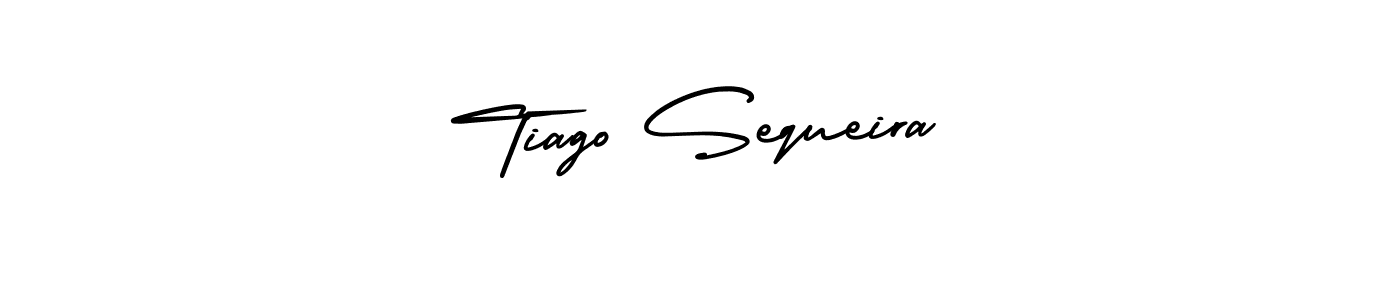 How to make Tiago Sequeira name signature. Use AmerikaSignatureDemo-Regular style for creating short signs online. This is the latest handwritten sign. Tiago Sequeira signature style 3 images and pictures png