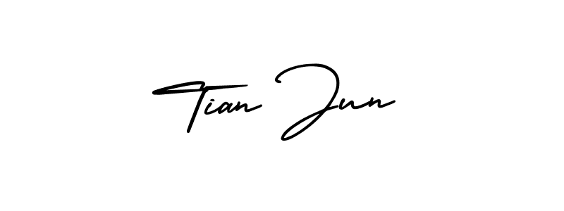 Similarly AmerikaSignatureDemo-Regular is the best handwritten signature design. Signature creator online .You can use it as an online autograph creator for name Tian Jun. Tian Jun signature style 3 images and pictures png