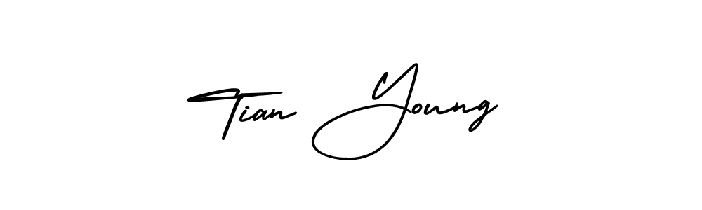 Also You can easily find your signature by using the search form. We will create Tian Young name handwritten signature images for you free of cost using AmerikaSignatureDemo-Regular sign style. Tian Young signature style 3 images and pictures png