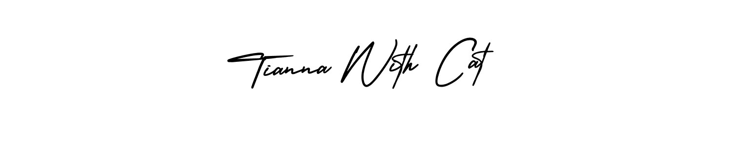 Also we have Tianna With Cat name is the best signature style. Create professional handwritten signature collection using AmerikaSignatureDemo-Regular autograph style. Tianna With Cat signature style 3 images and pictures png