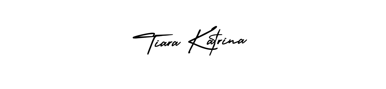 Design your own signature with our free online signature maker. With this signature software, you can create a handwritten (AmerikaSignatureDemo-Regular) signature for name Tiara Katrina. Tiara Katrina signature style 3 images and pictures png