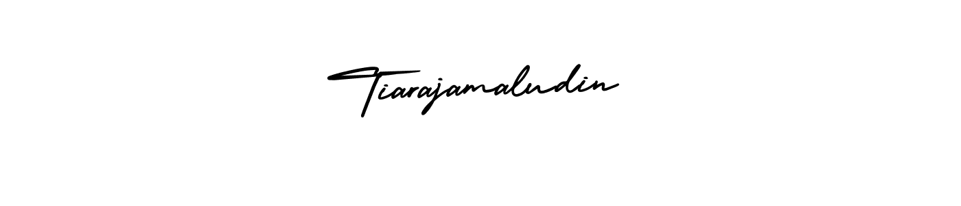 This is the best signature style for the Tiarajamaludin name. Also you like these signature font (AmerikaSignatureDemo-Regular). Mix name signature. Tiarajamaludin signature style 3 images and pictures png