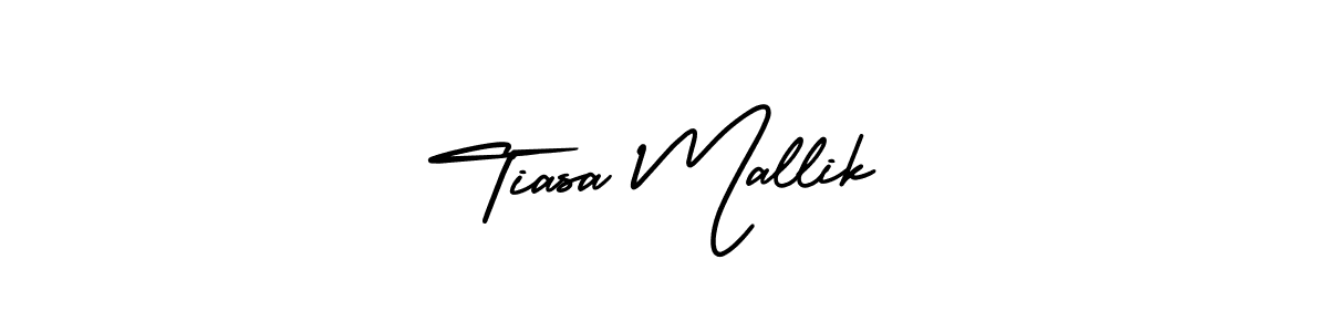 How to make Tiasa Mallik signature? AmerikaSignatureDemo-Regular is a professional autograph style. Create handwritten signature for Tiasa Mallik name. Tiasa Mallik signature style 3 images and pictures png