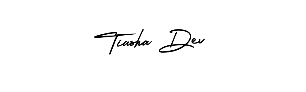 Make a beautiful signature design for name Tiasha Dev. With this signature (AmerikaSignatureDemo-Regular) style, you can create a handwritten signature for free. Tiasha Dev signature style 3 images and pictures png