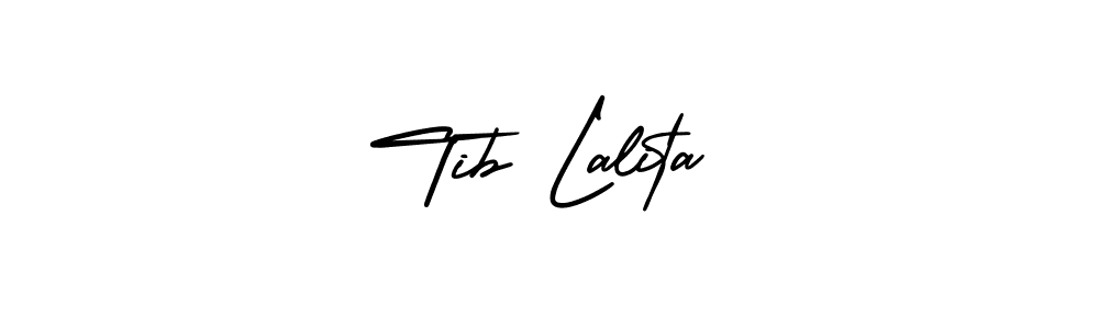 How to Draw Tib Lalita signature style? AmerikaSignatureDemo-Regular is a latest design signature styles for name Tib Lalita. Tib Lalita signature style 3 images and pictures png