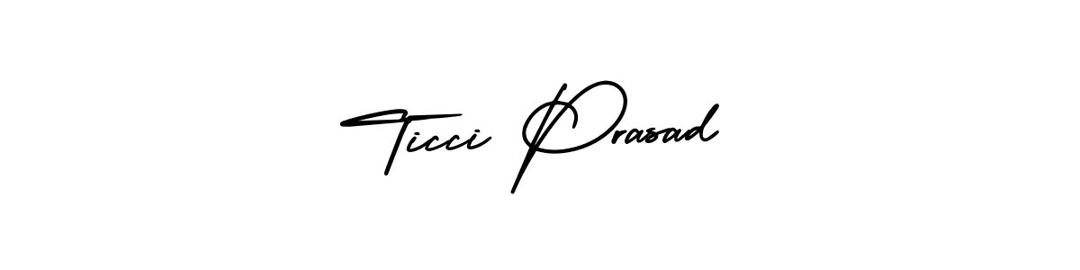 Make a beautiful signature design for name Ticci Prasad. With this signature (AmerikaSignatureDemo-Regular) style, you can create a handwritten signature for free. Ticci Prasad signature style 3 images and pictures png