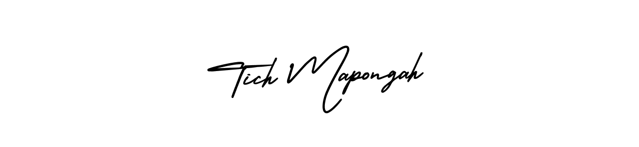 How to make Tich Mapongah signature? AmerikaSignatureDemo-Regular is a professional autograph style. Create handwritten signature for Tich Mapongah name. Tich Mapongah signature style 3 images and pictures png