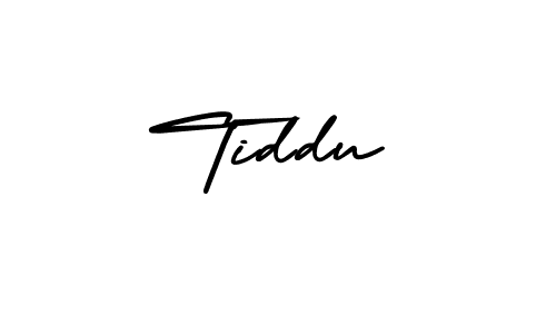 It looks lik you need a new signature style for name Tiddu. Design unique handwritten (AmerikaSignatureDemo-Regular) signature with our free signature maker in just a few clicks. Tiddu signature style 3 images and pictures png