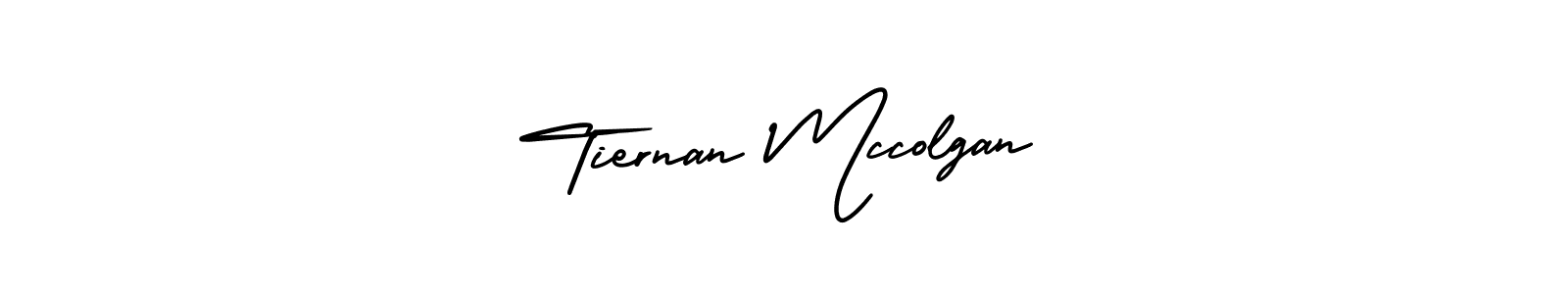How to make Tiernan Mccolgan name signature. Use AmerikaSignatureDemo-Regular style for creating short signs online. This is the latest handwritten sign. Tiernan Mccolgan signature style 3 images and pictures png
