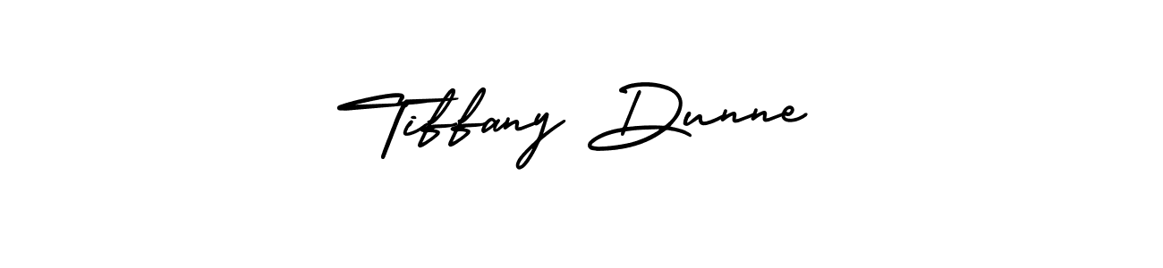 The best way (AmerikaSignatureDemo-Regular) to make a short signature is to pick only two or three words in your name. The name Tiffany Dunne include a total of six letters. For converting this name. Tiffany Dunne signature style 3 images and pictures png