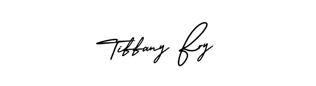 The best way (AmerikaSignatureDemo-Regular) to make a short signature is to pick only two or three words in your name. The name Tiffany Fry include a total of six letters. For converting this name. Tiffany Fry signature style 3 images and pictures png