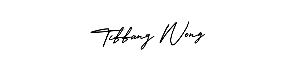 The best way (AmerikaSignatureDemo-Regular) to make a short signature is to pick only two or three words in your name. The name Tiffany Wong include a total of six letters. For converting this name. Tiffany Wong signature style 3 images and pictures png