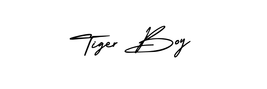 Use a signature maker to create a handwritten signature online. With this signature software, you can design (AmerikaSignatureDemo-Regular) your own signature for name Tiger Boy. Tiger Boy signature style 3 images and pictures png