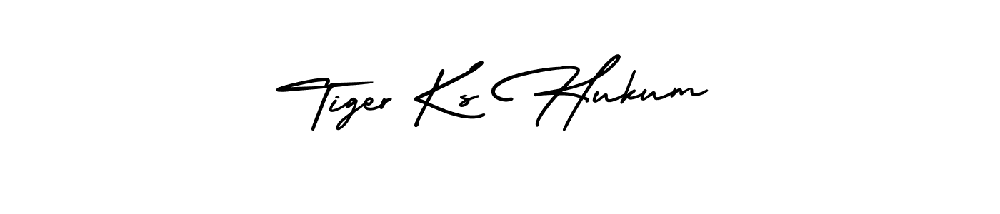 It looks lik you need a new signature style for name Tiger Ks Hukum. Design unique handwritten (AmerikaSignatureDemo-Regular) signature with our free signature maker in just a few clicks. Tiger Ks Hukum signature style 3 images and pictures png