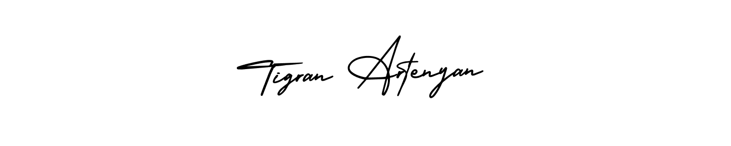 AmerikaSignatureDemo-Regular is a professional signature style that is perfect for those who want to add a touch of class to their signature. It is also a great choice for those who want to make their signature more unique. Get Tigran Artenyan name to fancy signature for free. Tigran Artenyan signature style 3 images and pictures png