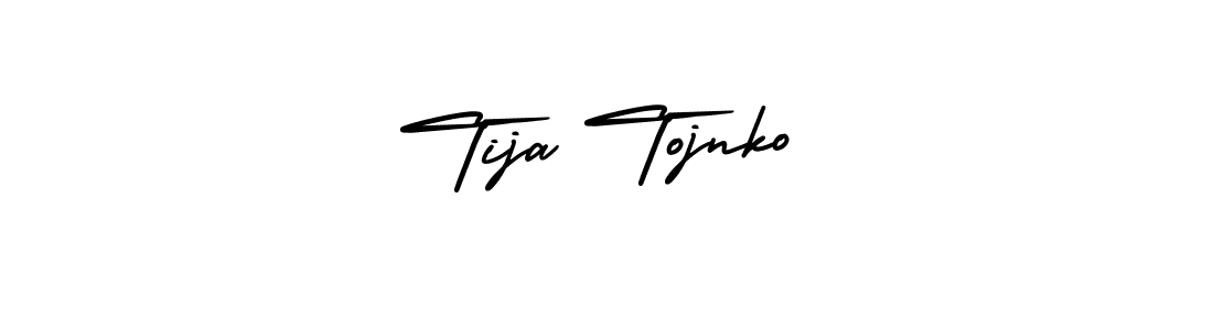 AmerikaSignatureDemo-Regular is a professional signature style that is perfect for those who want to add a touch of class to their signature. It is also a great choice for those who want to make their signature more unique. Get Tija Tojnko name to fancy signature for free. Tija Tojnko signature style 3 images and pictures png