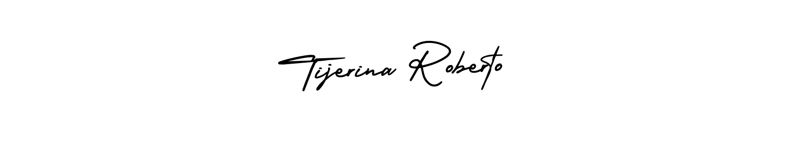 Tijerina Roberto stylish signature style. Best Handwritten Sign (AmerikaSignatureDemo-Regular) for my name. Handwritten Signature Collection Ideas for my name Tijerina Roberto. Tijerina Roberto signature style 3 images and pictures png