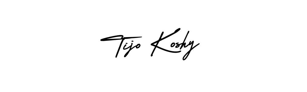 How to make Tijo Koshy signature? AmerikaSignatureDemo-Regular is a professional autograph style. Create handwritten signature for Tijo Koshy name. Tijo Koshy signature style 3 images and pictures png