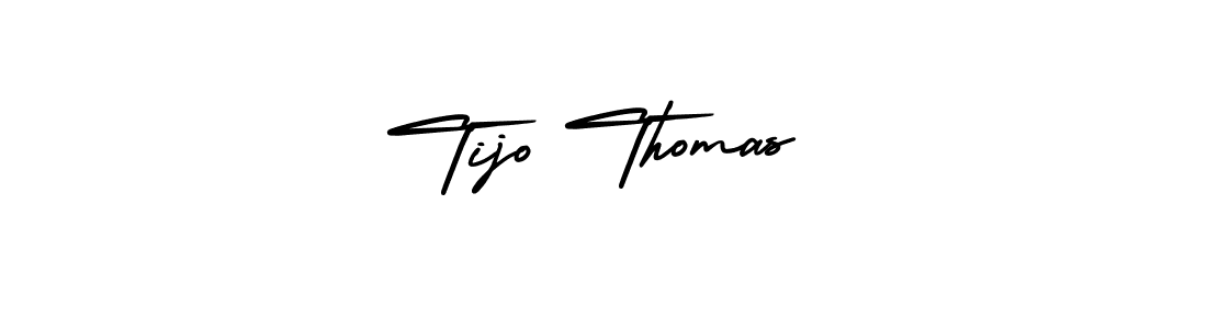 Tijo Thomas stylish signature style. Best Handwritten Sign (AmerikaSignatureDemo-Regular) for my name. Handwritten Signature Collection Ideas for my name Tijo Thomas. Tijo Thomas signature style 3 images and pictures png