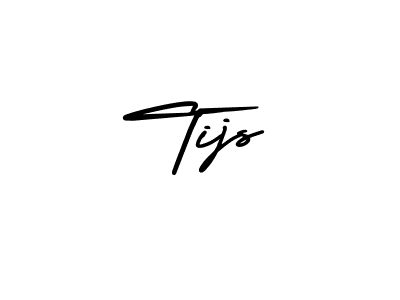 How to make Tijs name signature. Use AmerikaSignatureDemo-Regular style for creating short signs online. This is the latest handwritten sign. Tijs signature style 3 images and pictures png
