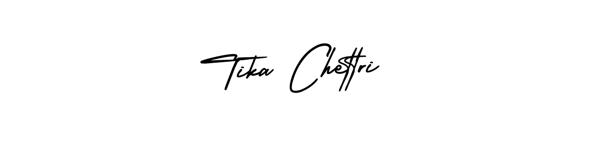 How to Draw Tika Chettri signature style? AmerikaSignatureDemo-Regular is a latest design signature styles for name Tika Chettri. Tika Chettri signature style 3 images and pictures png