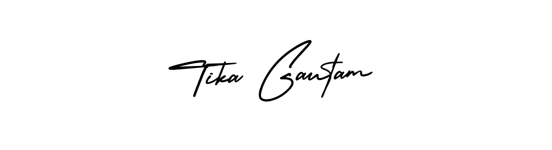 Also we have Tika Gautam name is the best signature style. Create professional handwritten signature collection using AmerikaSignatureDemo-Regular autograph style. Tika Gautam signature style 3 images and pictures png