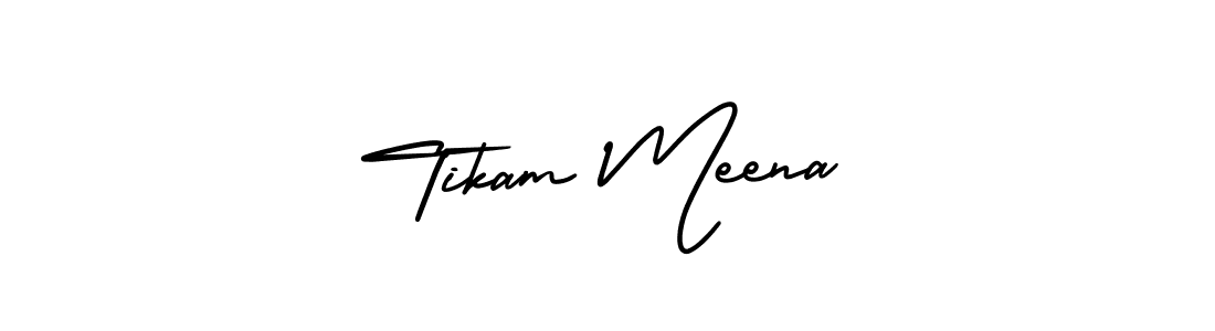 if you are searching for the best signature style for your name Tikam Meena. so please give up your signature search. here we have designed multiple signature styles  using AmerikaSignatureDemo-Regular. Tikam Meena signature style 3 images and pictures png