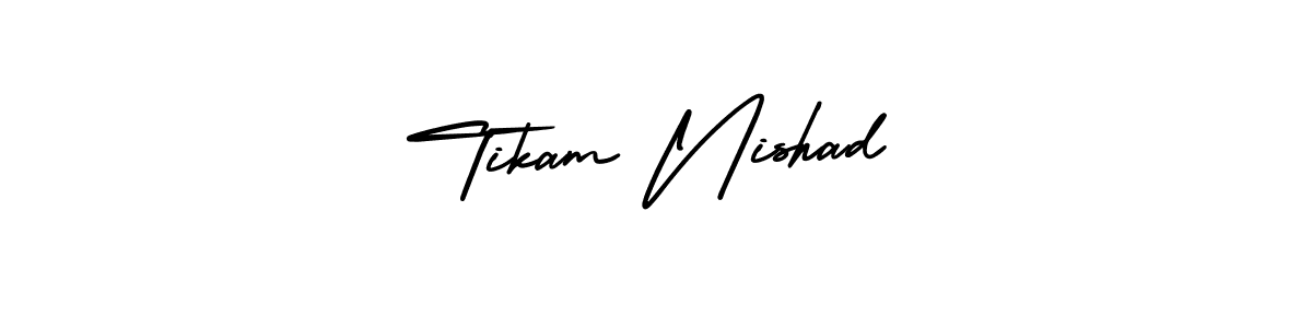 Here are the top 10 professional signature styles for the name Tikam Nishad. These are the best autograph styles you can use for your name. Tikam Nishad signature style 3 images and pictures png