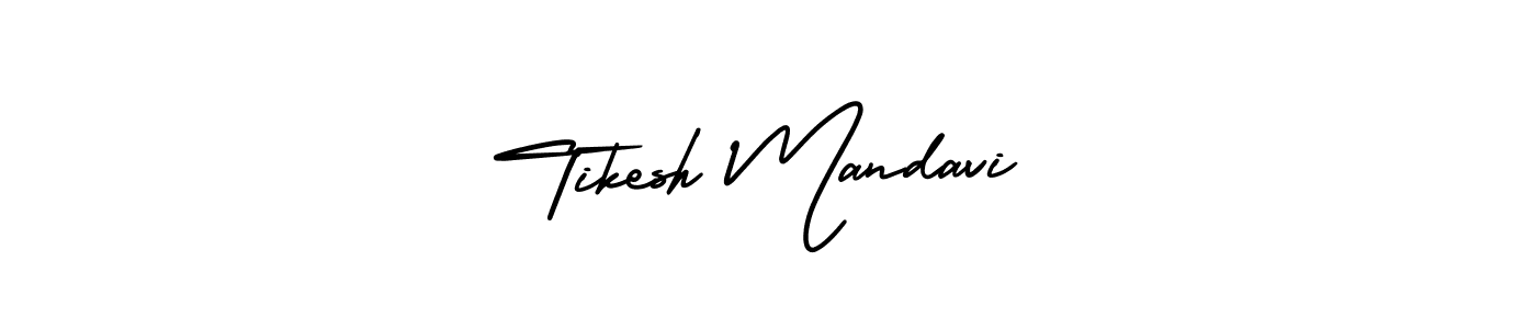 Also we have Tikesh Mandavi name is the best signature style. Create professional handwritten signature collection using AmerikaSignatureDemo-Regular autograph style. Tikesh Mandavi signature style 3 images and pictures png